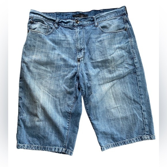 Sean John Other - Sean John Mens Blue Jean Shorts Size 40 Baggy Hip Hop Street wear Pockets